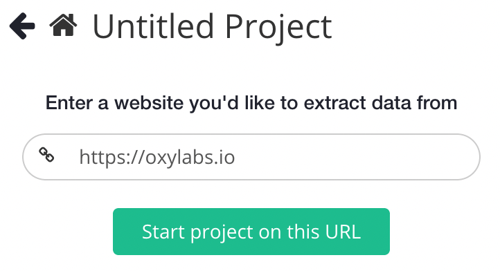 Project URL example