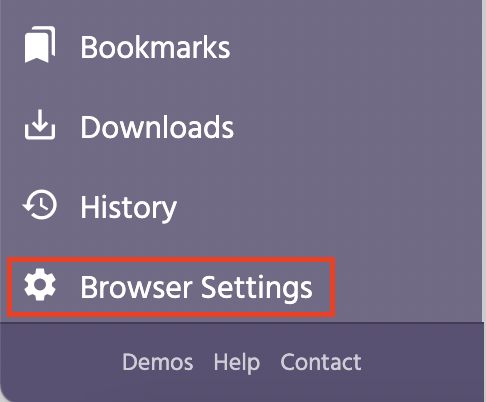 Browser Settings
